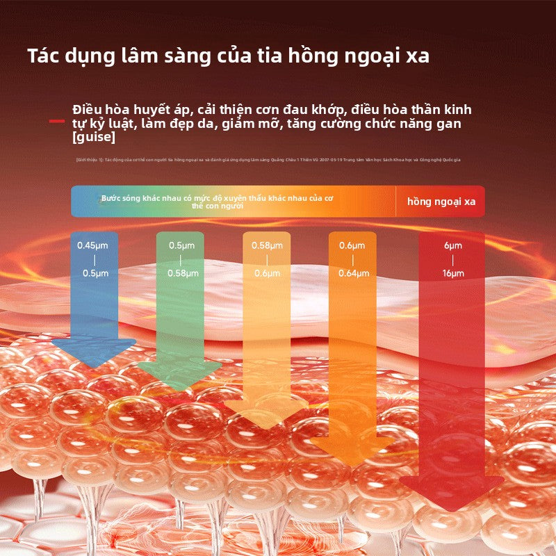 Miếng đệm sưởi ấm hồng ngoại xa xuyên biên giới đa chức năng vật lý trị liệu chăn nóng thông minh ch