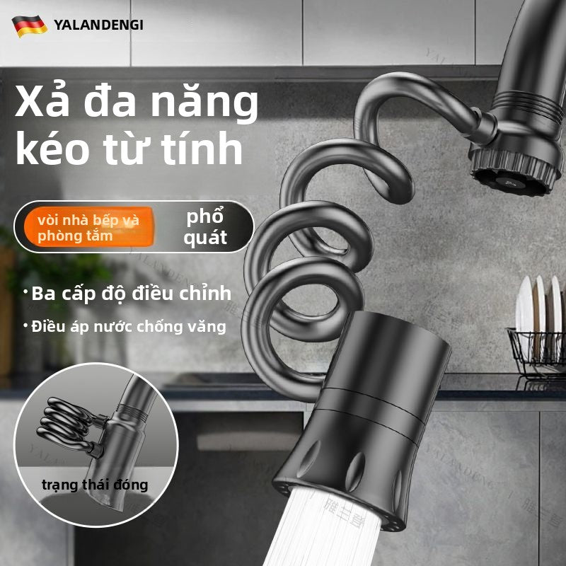 Bộ mở rộng vòi nước nhà bếp Yalanden có thể thu vào kéo bên ngoài mở rộng mở rộng khớp nối vạn năng