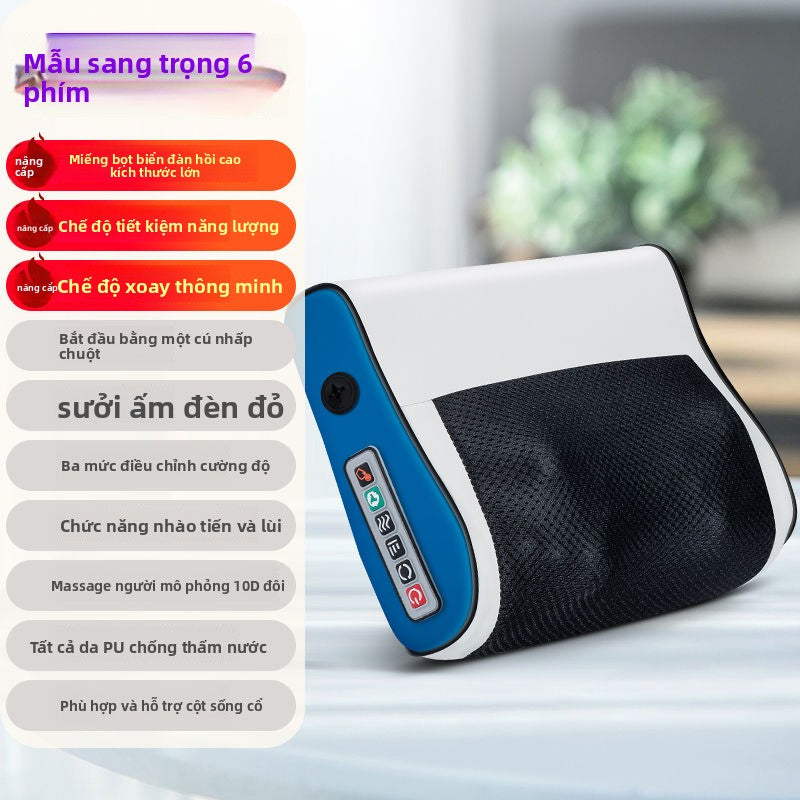 Massage gối cổ  massage đa chức năng điện toàn thân đệm cổ thắt lưng trở lại máy massage gia