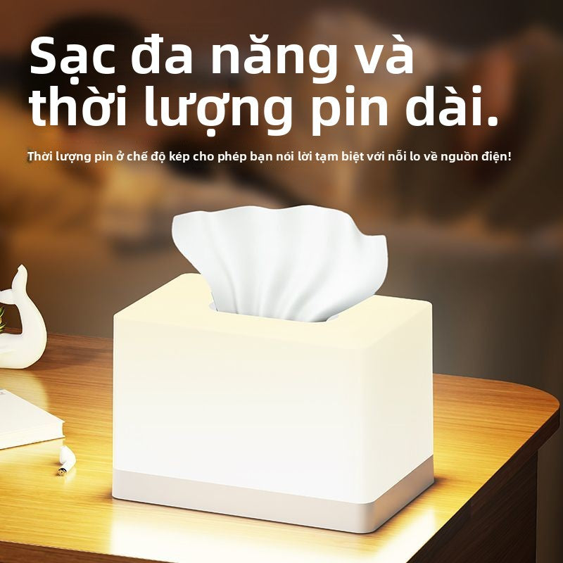 Hộp khăn giấy đơn giản hiện đại kiểu Trung Quốc mới hộp khăn giấy phòng khách nhà hàng khách sạn khă