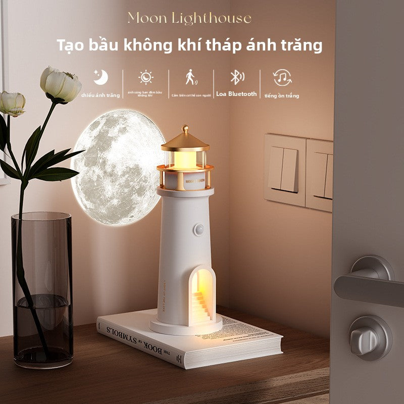 Ánh trăng đèn chiếu ánh sáng bầu không khí đèn ngủ Bluetooth âm thanh trang trí điều khiển từ xa cơ