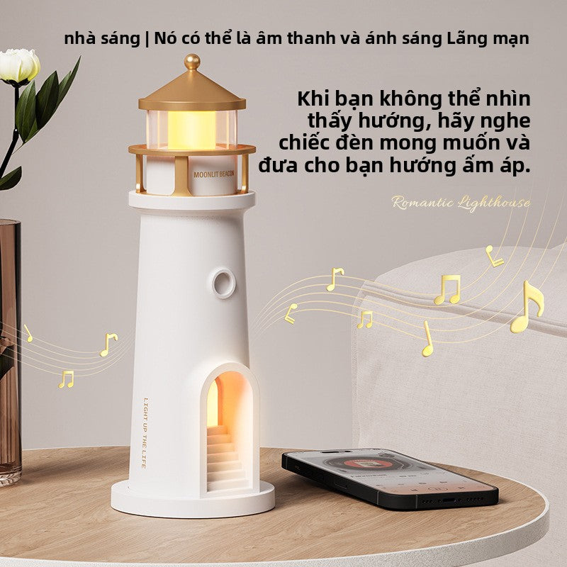 Ánh trăng đèn chiếu ánh sáng bầu không khí đèn ngủ Bluetooth âm thanh trang trí điều khiển từ xa cơ