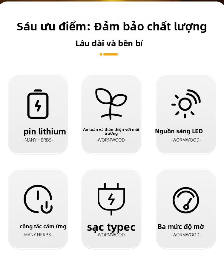 Đèn bàn thanh Đèn bàn kim loại có thể sạc lại ins gió chạm vào bàn trà đầu giường đèn không khí đèn
