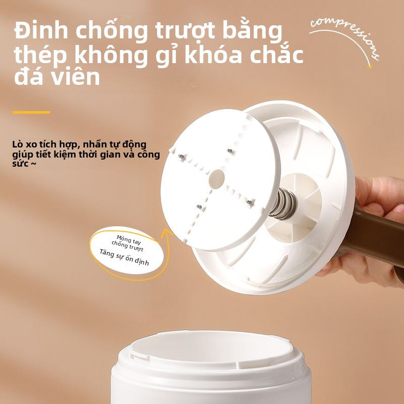 Máy làm đá bằng tay Máy làm đá bông gia đình Máy làm đá nhỏ Máy làm đá đá lắc tay Máy làm đá mưa đá0