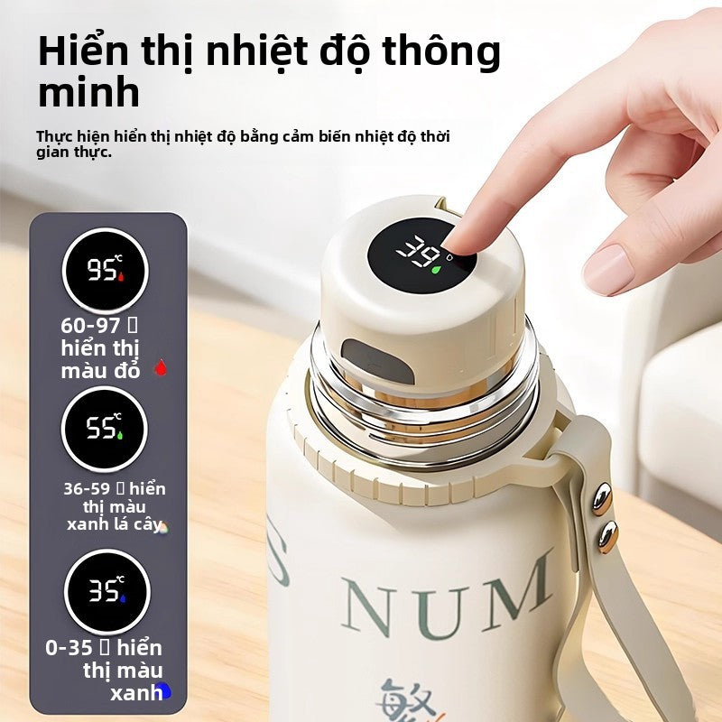 Cốc giữ nhiệt 316 thép không gỉ giữ nhiệt cốc giữ nhiệt công suất lớn mới Trung Quốc phong cách ngột ngạt pha trà