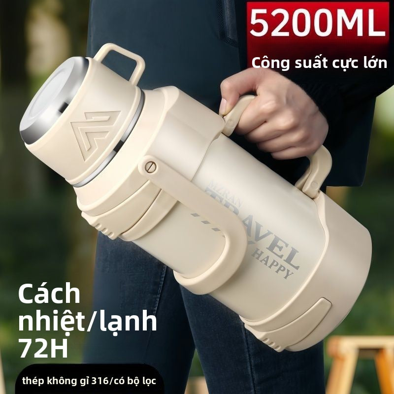 Bình giữ nhiệt 316 thép không gỉ đáy bên trong giữ nhiệt ấm đun nước công suất lớn bình giữ nhiệt ngoài trời di độn