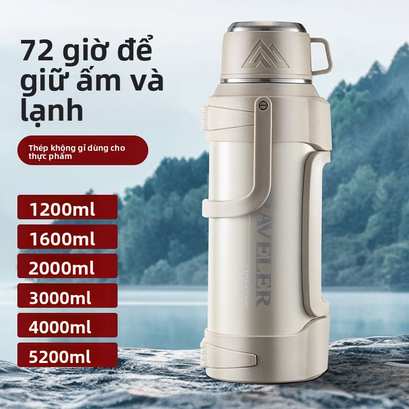 Bình giữ nhiệt 316 thép không gỉ đáy bên trong giữ nhiệt ấm đun nước công suất lớn bình giữ nhiệt ngoài trời di độn
