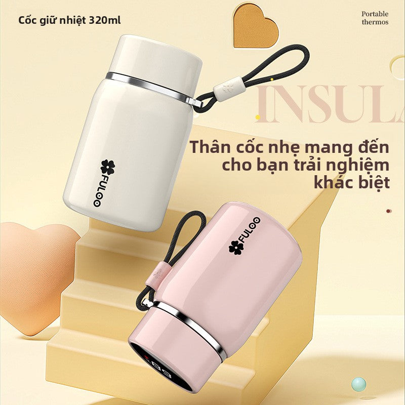 Cốc giữ nhiệt thông minh hiển thị nhiệt độ cốc giữ nhiệt dành riêng cho sinh viên tách nước trà pha trà c