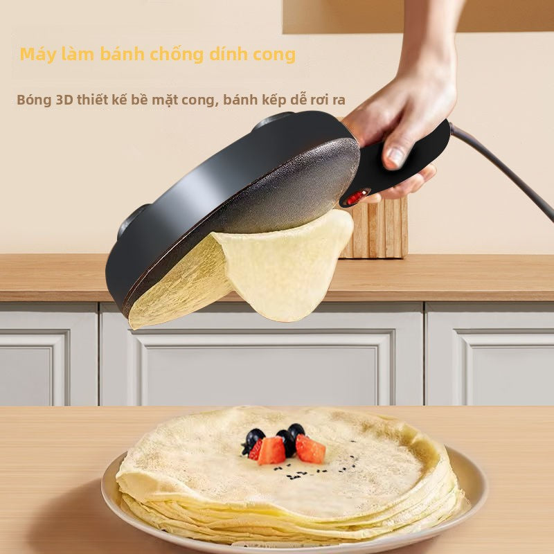 Máy bánh kếp kiểm soát nhiệt độ tự động Máy bánh kếp hoàn toàn tự động cho gia đình Máy bánh kếp điệ