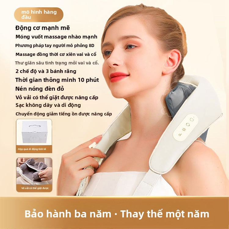 Máy massage cột sống cổ Alang Lưng thắt lưng đa chức năng đệm cột sống thắt lưng cổ vai cổ nhào máy
