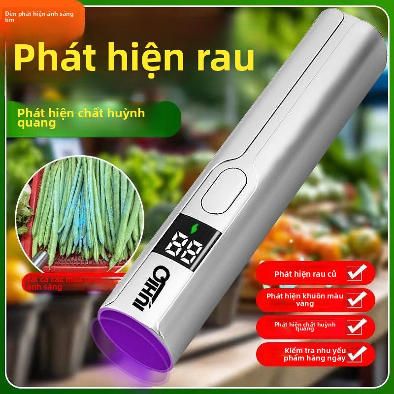 Bút kiểm tra nấm aflatoxin 365nm đèn pin tia cực tím đèn phát hiện chất huỳnh quang độc tố nấm mốc05