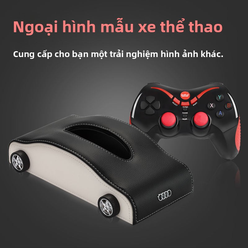 Hộp khăn giấy trên xe bơm hộp giấy sáng tạo trong xe bơm hộp giấy trên xe bơm hộp giấy màu đỏ lưới đ