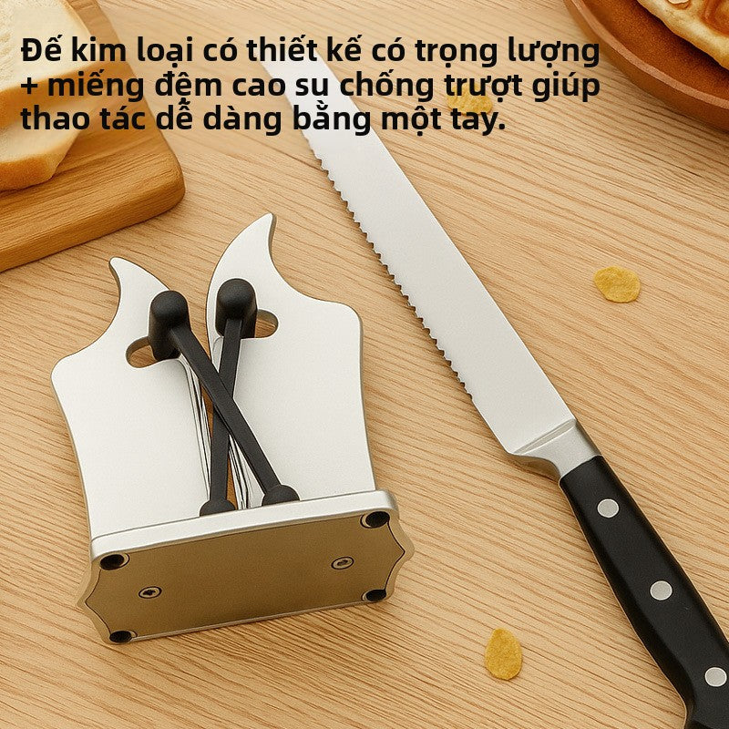 Công cụ mài dao sáng tạo mài dao đầu bếp bằng tay mài kéo thép vonfram đa chức năng mài