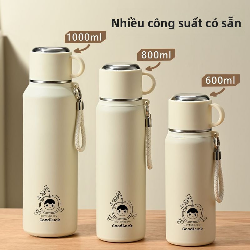 Cốc giữ nhiệt công suất lớn 316 thép không gỉ mới sinh viên giá trị màu sắc cao cốc di động pha trà