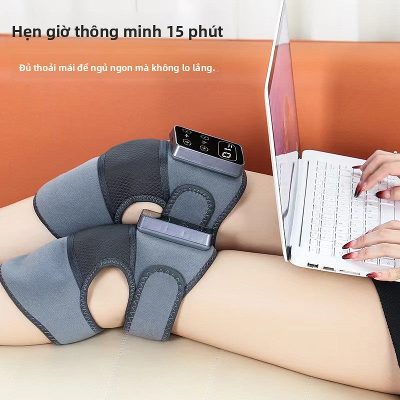 Máy sưởi đầu gối massage dụng cụ graphene sưởi ấm bảo vệ đầu gối vật lý trị liệu chườm nóng cổ v