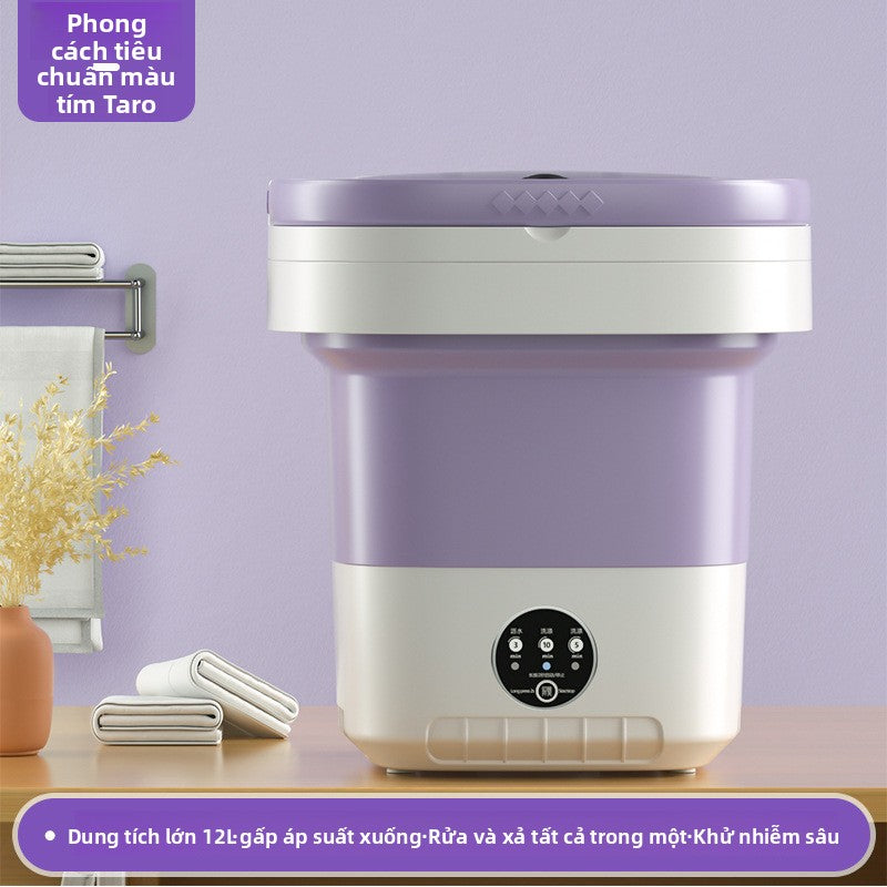 máy giặt di động hoàn toàn tự động nhà ký túc xá mini đồ lót nhỏ quần lót máy giặ