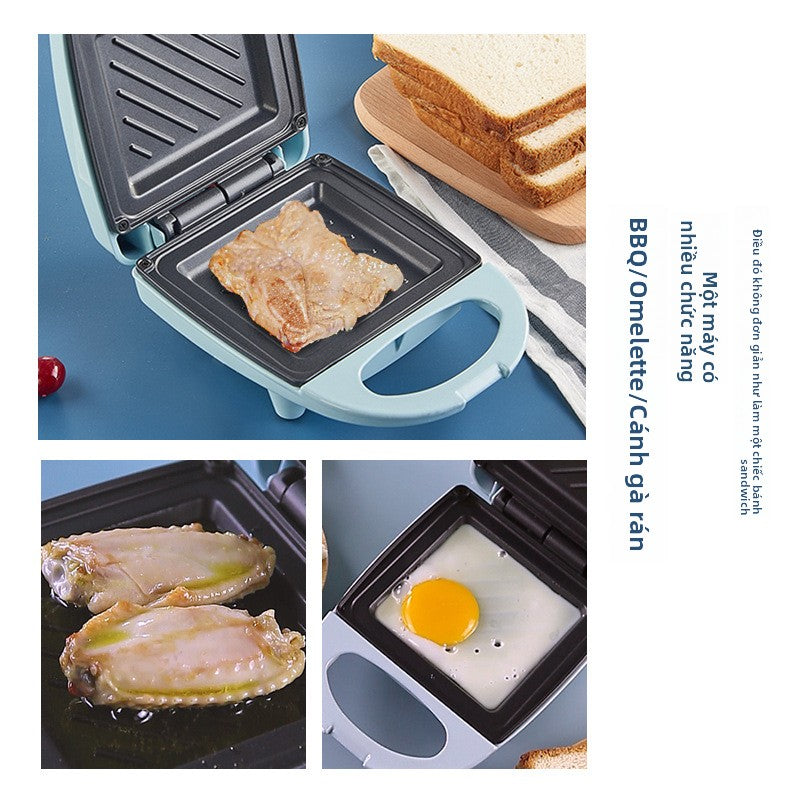 Máy làm bánh sandwich Máy ăn sáng nhẹ đa chức năng gia đình Máy làm bánh sandwich điện hai mặt máy é