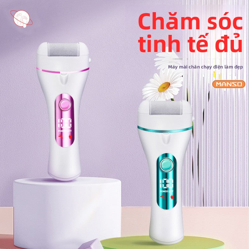 Máy mài chân điện MANSO mài chân loại bỏ da chân tạo tác tự động sạc loại vết chai làm đẹp chân máy