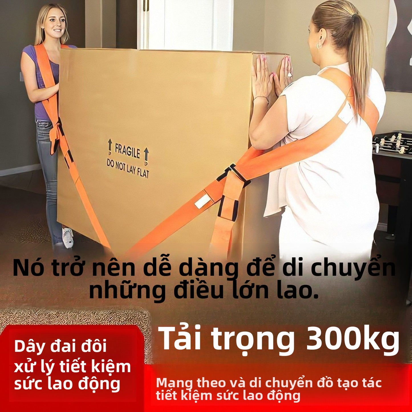 dây thừng Di chuyển đồ tạo tác đôi tiết kiệm lao động di chuyển  gia đình hỗ trợ vận chuyển với hàng