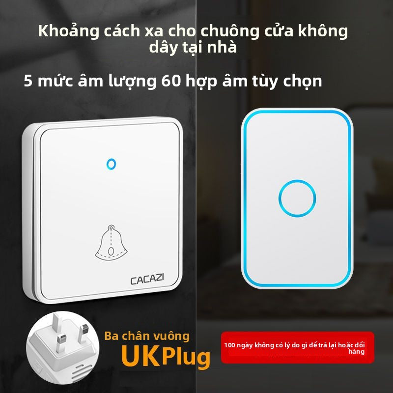 Chuông cửa không dây tầm xa không cần khoan đục